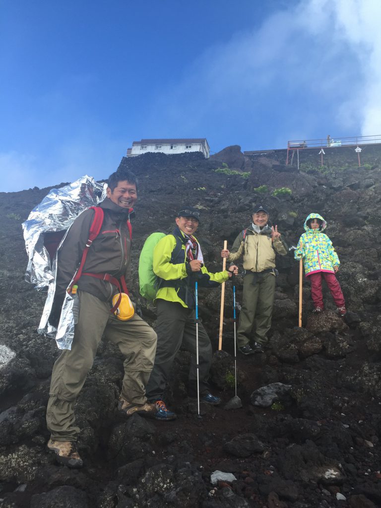富士山8合目にて