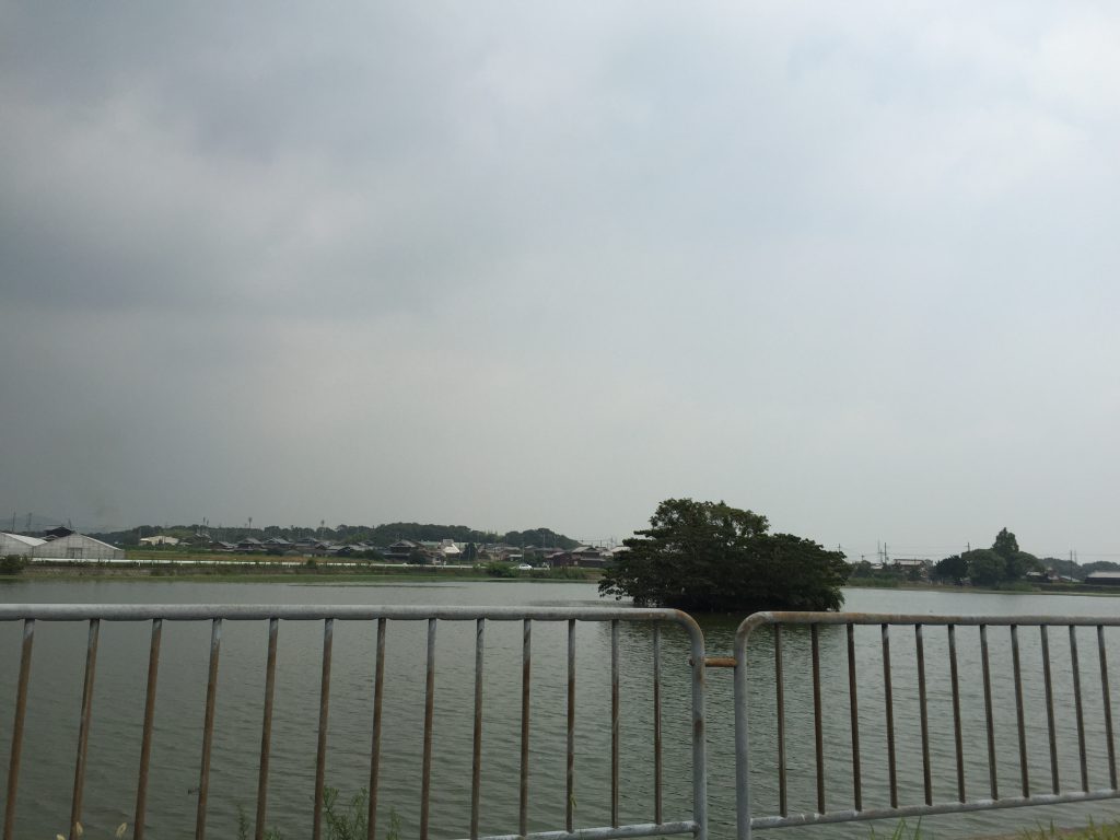 曇天の経の池