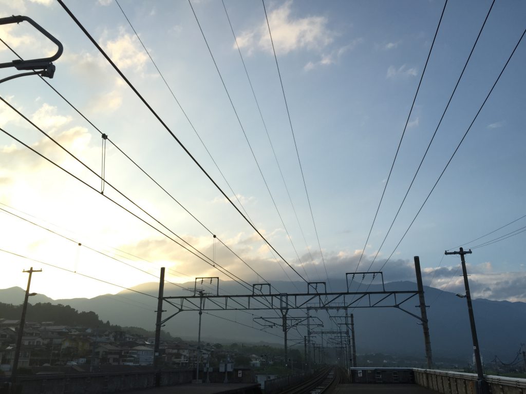 台風一過の比良山