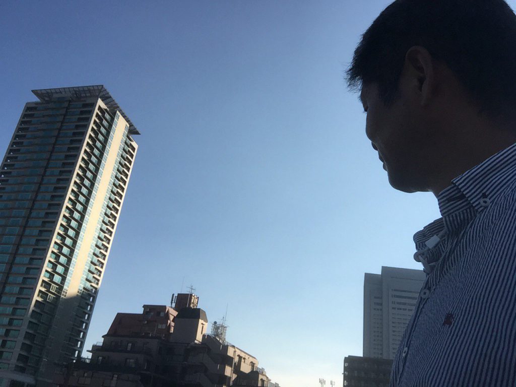漏水現場調査中