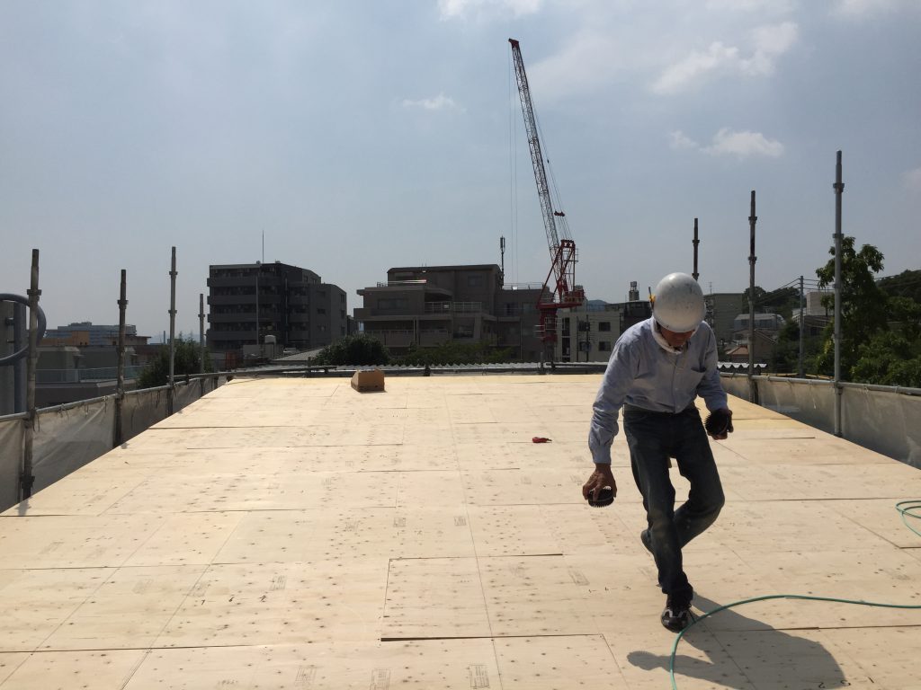野地板本締め