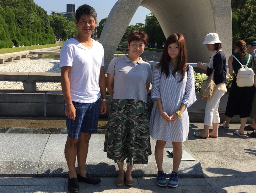 平和記念公園にて