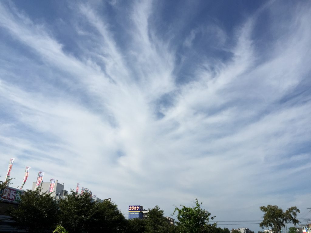 9.15　伊川の空