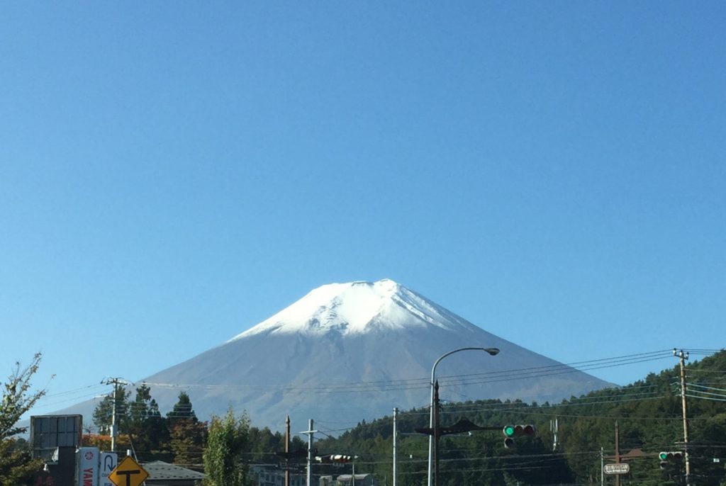 2015年初冠雪の富士山