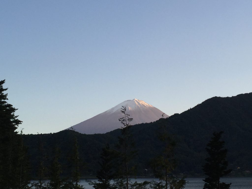 2015年初冠雪の富士山